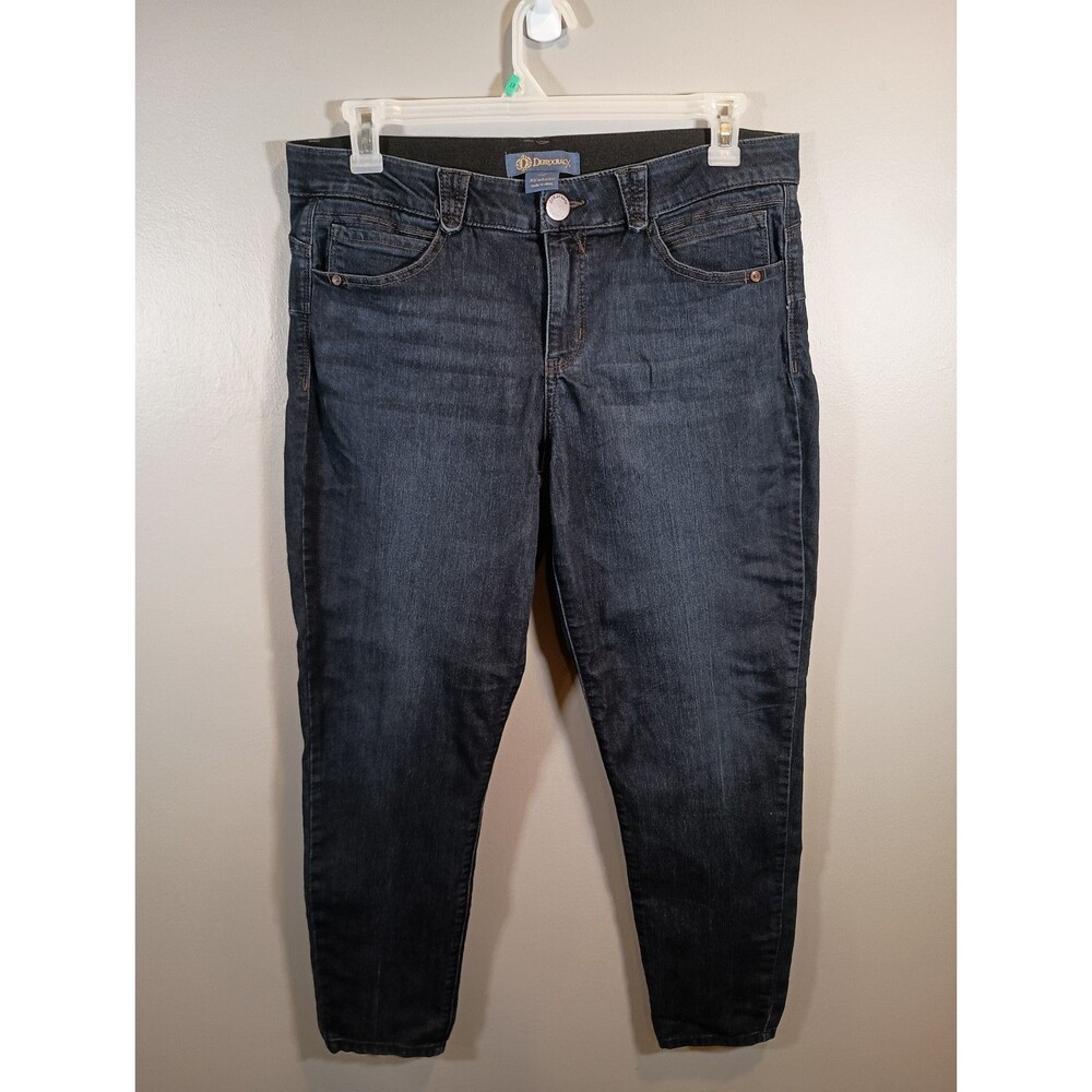 Democracy Skinny Jeans Womens Ab Solution Dark Wash Blue Stretch Size 14